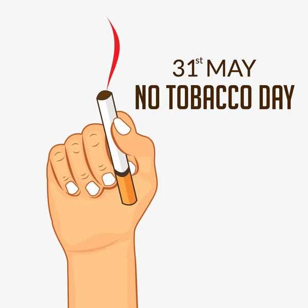 Wereld geen tabak dag — Stockvector