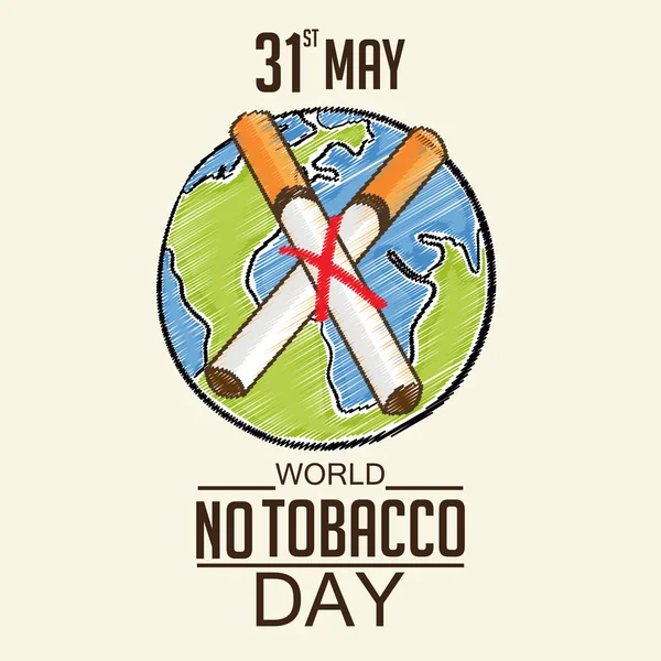 World No-Tobacco Day — Stock Vector