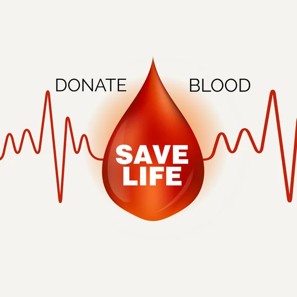 Día Mundial del Donante de Sangre — Archivo Imágenes Vectoriales