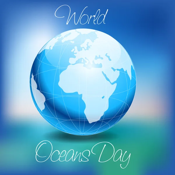 Journée mondiale de l'océan — Image vectorielle