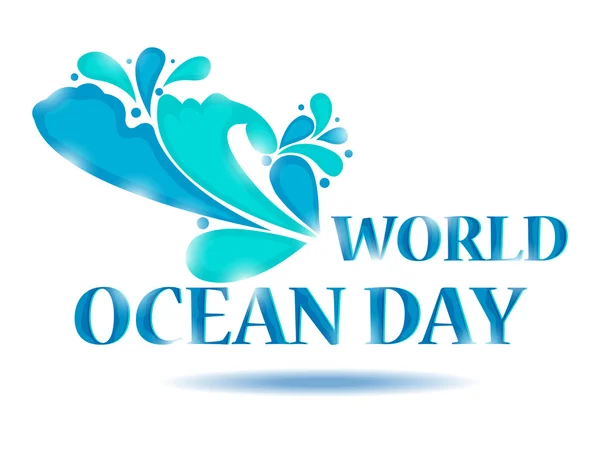 Světový oceán den — Stockový vektor