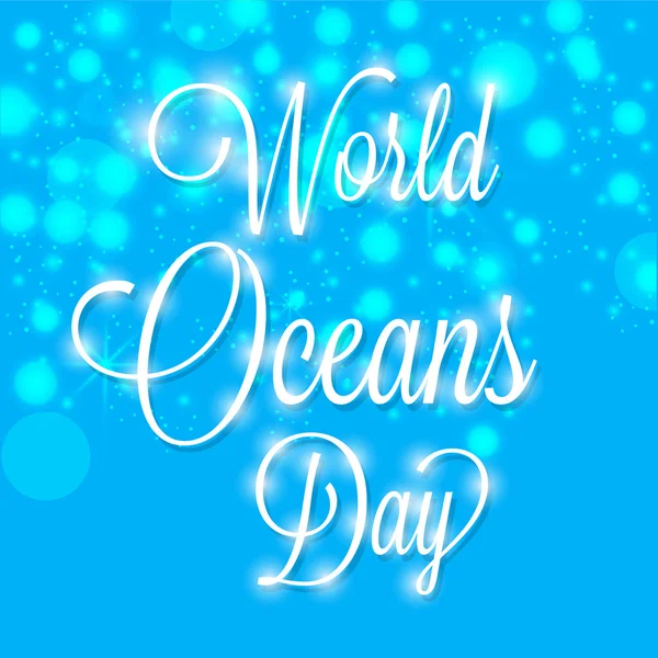 Wereld oceaan dag — Stockvector