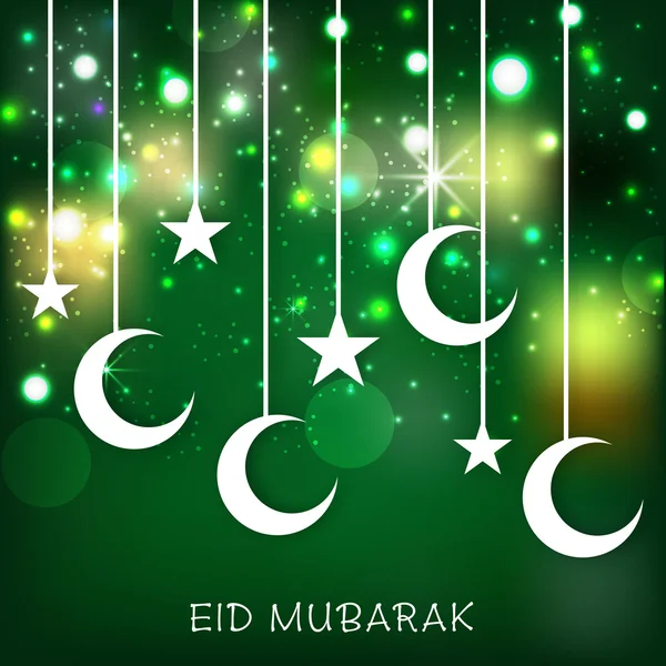 Eid mubarak pozadí — Stockový vektor