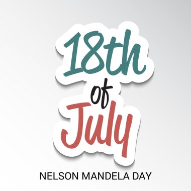 Uluslararası Nelson Mandela günü.