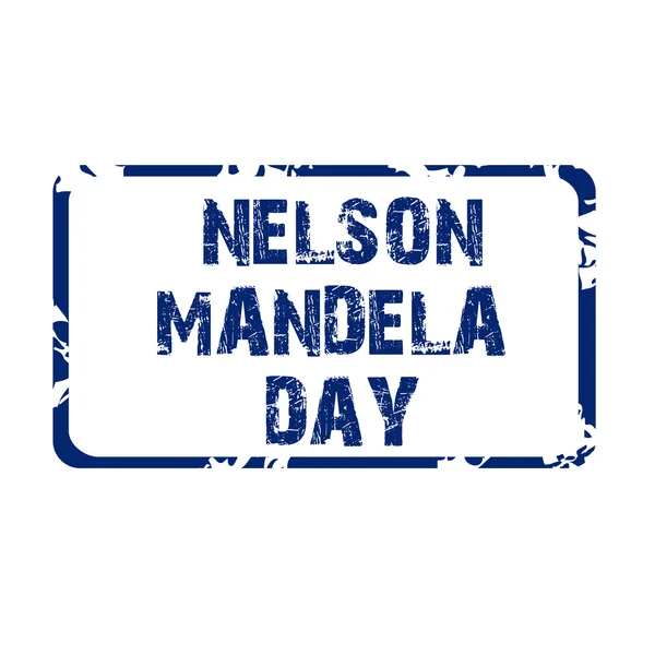 Día Internacional de Nelson Mandela . — Vector de stock