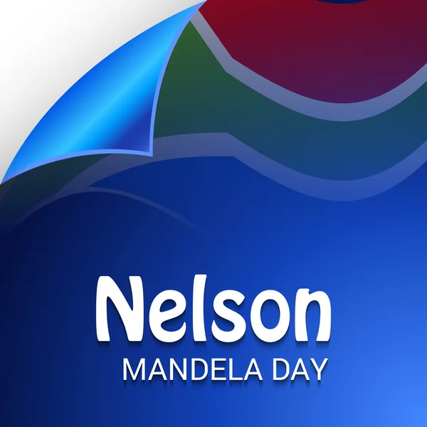 Día Internacional de Nelson Mandela . — Vector de stock