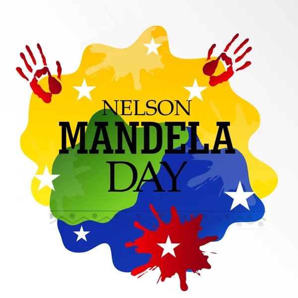 Día Internacional de Nelson Mandela — Vector de stock