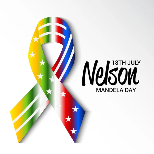 Día Internacional de Nelson Mandela — Vector de stock