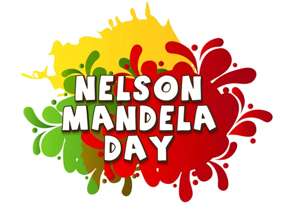 Día Internacional de Nelson Mandela — Vector de stock