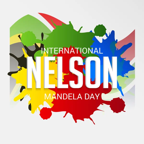 Internationaler nelson mandela tag — Stockvektor