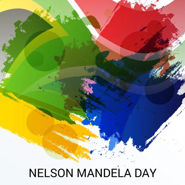 Día Internacional de Nelson Mandela . — Vector de stock