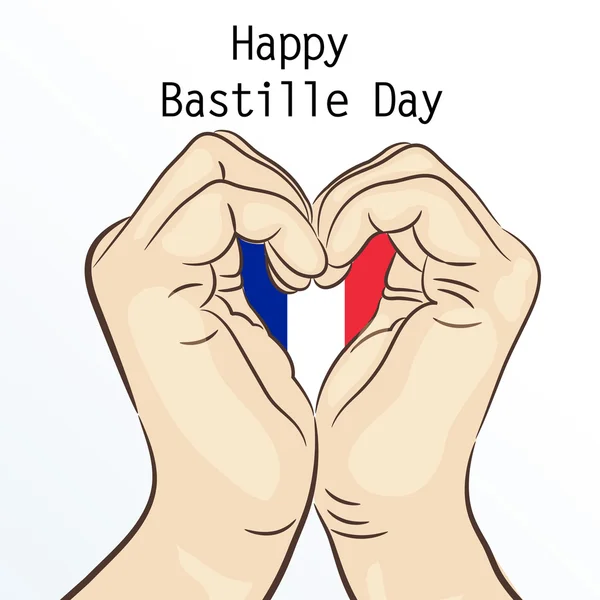 День взятия Бастилии во Франции. — стоковый вектор