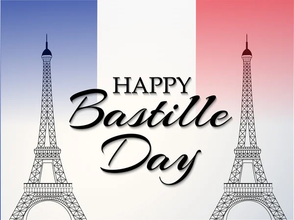 Francia Día de la Bastilla . — Vector de stock