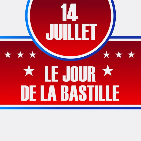 Frisse bastille dag. — Stockvector