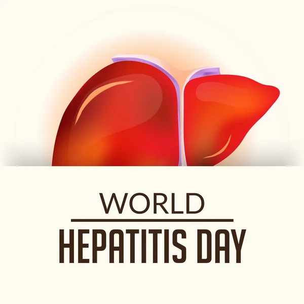 Día Mundial de la Hepatitis — Vector de stock