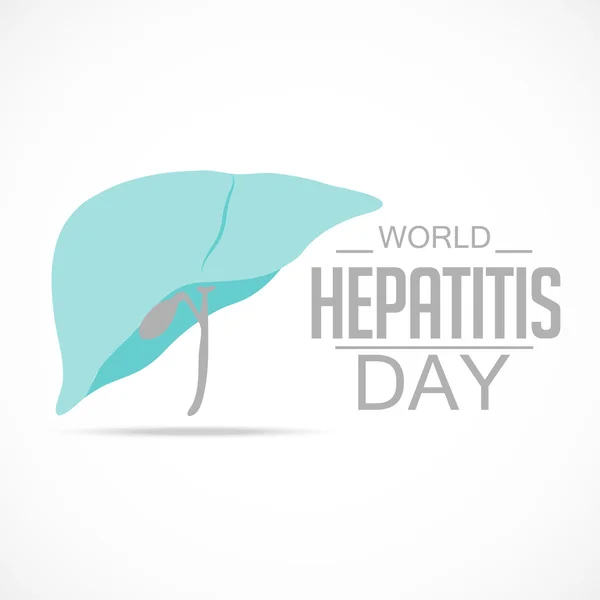 Día Mundial de la Hepatitis . — Vector de stock