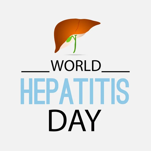 Día Mundial de la Hepatitis . — Vector de stock