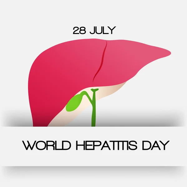 Всемирный день борьбы с гепатитом . — стоковый вектор