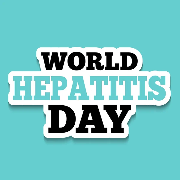 Día Mundial de la Hepatitis . — Vector de stock
