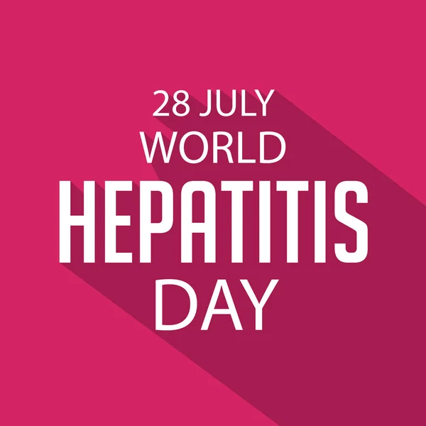 Día Mundial de la Hepatitis . — Vector de stock