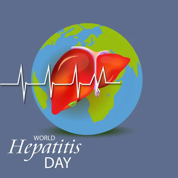 Welt-Hepatitis-Tag. — Stockvektor