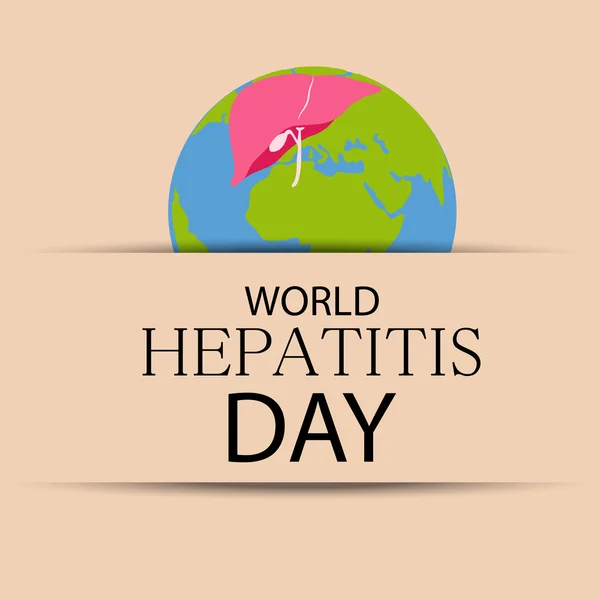 Día Mundial de la Hepatitis — Vector de stock