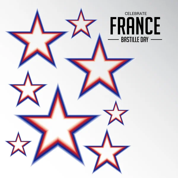 Franciaország a függetlenség napja. — Stock Vector