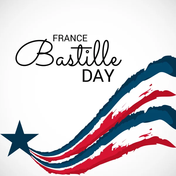 Dia de bastilha de frança. — Vetor de Stock