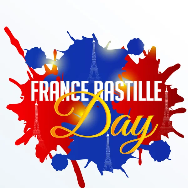 Francia Día de la Bastilla . — Vector de stock