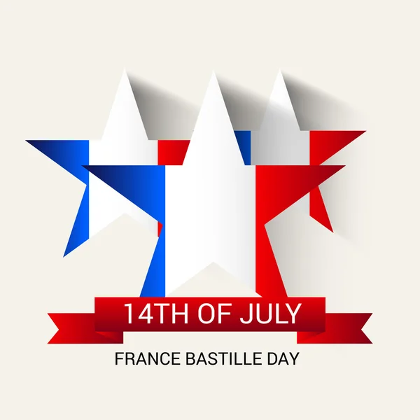 France Bastiljen dag. — Stock vektor