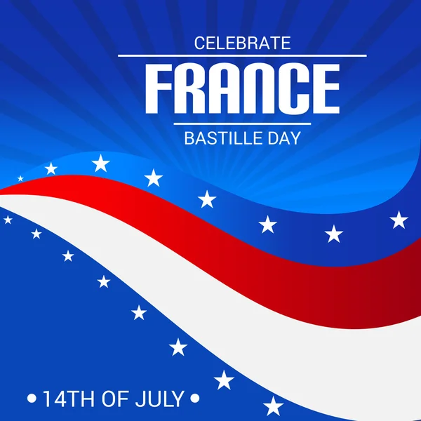 Fransa Bastille Günü — Stok Vektör