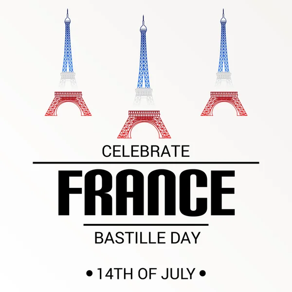 France Bastiljen dag — Stock vektor
