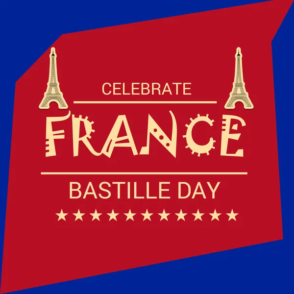 France jour de la bastille — Image vectorielle