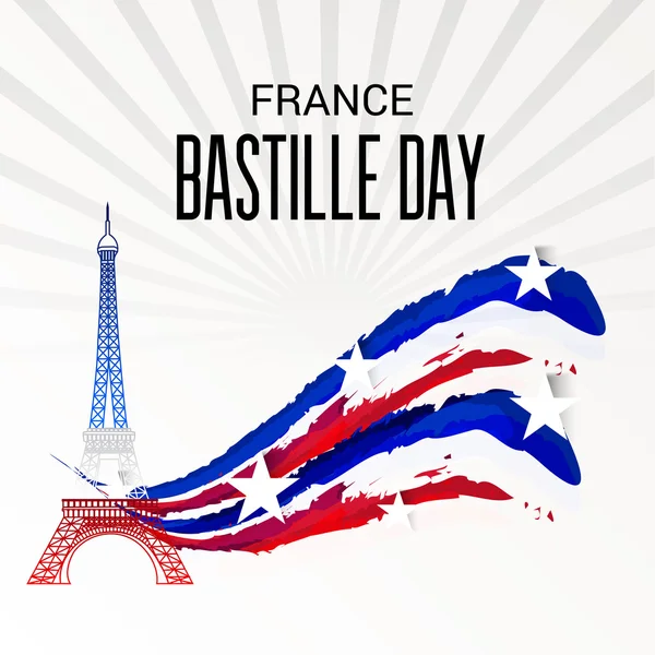 День взяття Бастилії Франції — стоковий вектор