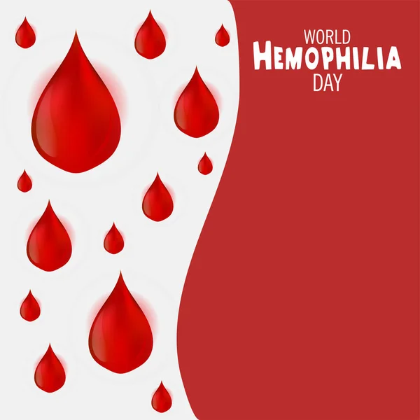 Illustration Vectorielle Contexte Pour Journée Mondiale Hémophilie — Image vectorielle