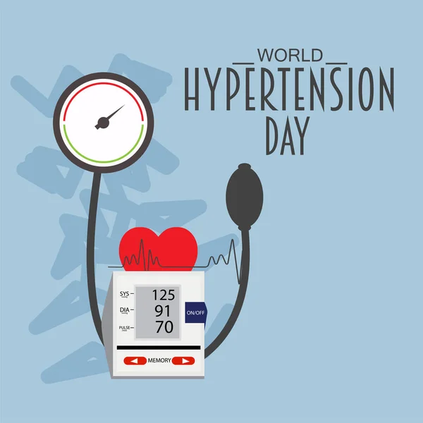 Vektor Illustration Bakgrund För World Hypertension Day — Stock vektor