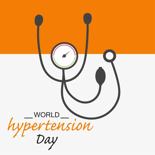Vektor Illustration Bakgrund För World Hypertension Day — Stock vektor