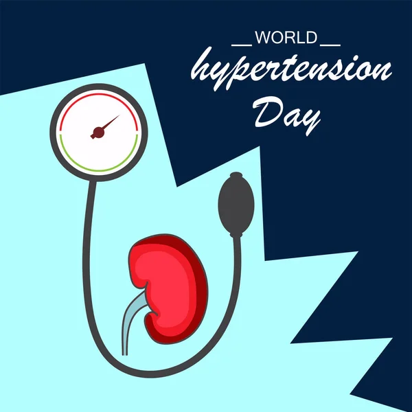 Vektor Illustration Bakgrund För World Hypertension Day — Stock vektor