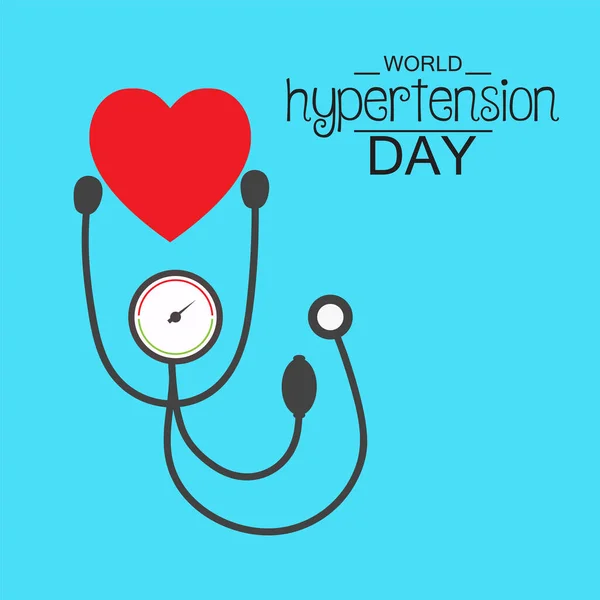 Vektor Illustration Bakgrund För World Hypertension Day — Stock vektor