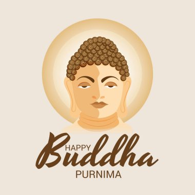 Mutlu Buda Purniması için Vektör illüstrasyonuName.