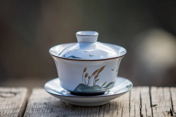Gaiwan Chinese Ceremony Close Stock Image