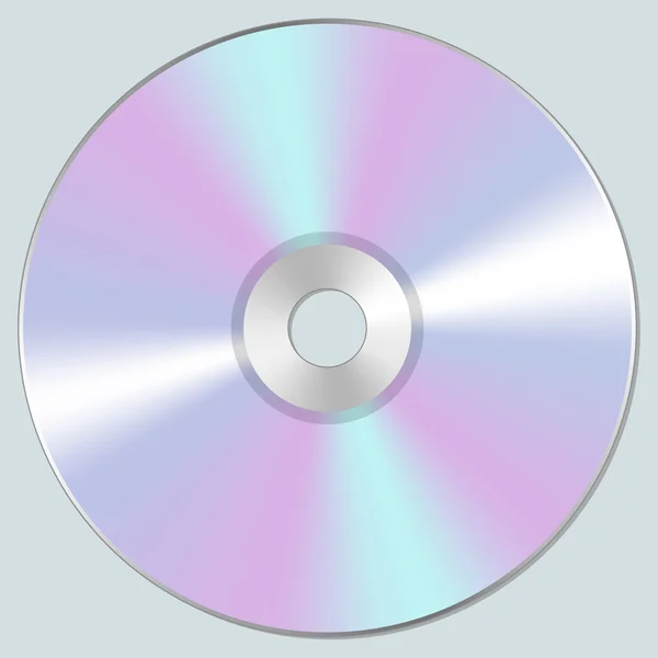 Vektorillustration av isolerade tomma CD-skiva Cd eller Dvd. realistiska stil. — Stock vektor