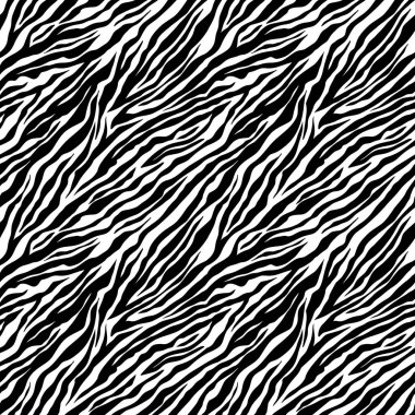 Zebra kusursuz desen. Siyah ve beyaz zebra çizgileri. Hayvanat bahçesi kumaşı, hayvan derisi.
