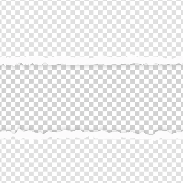 Zerrissene Seite. Kantenleerer Hintergrund. Vektor-Aufreißbogen. — Stockvektor