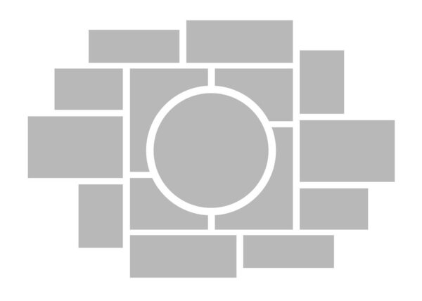 Коллаж настроение борту. Презентации бренда. Мозаичная доска настроения. Коллекции векторных изображений.