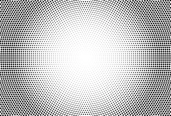 Halftone effect. met zwarte stippen. Vectorgeometrische textuur — Stockvector