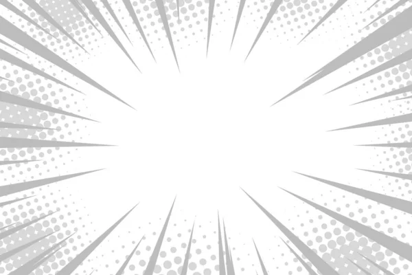 Acción cómic efecto de velocidad de dibujos animados. Movimiento manga negro manga manga flash. Línea radial de movimiento de superhéroe. Rayos de auge vectorial. Poder medio tono bang fondo de pantalla — Archivo Imágenes Vectoriales