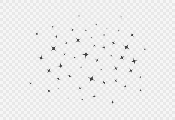 Brilla estrellas planas. Elementos vectoriales de polvo de estrellas brillantes. — Archivo Imágenes Vectoriales