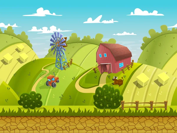 doğa manzara yeşil tepeler ve alanları ile