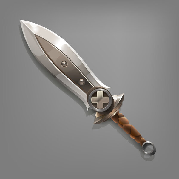 Cartoon game sword. 